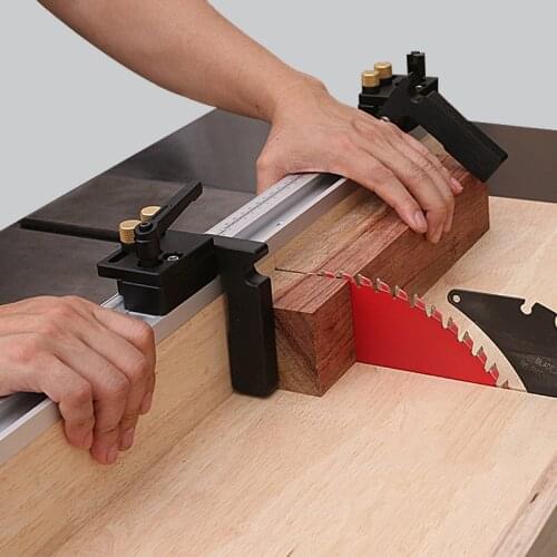 Miter Track Stop Track Limit For T-Slot T-Tracks Stop Chute Limiter Locator Woodworking DIY Table Saw Tools