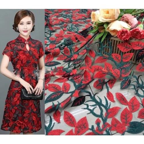 Cotton fabric sequins for wedding dress French guipure net Lace for Ladie Party dress DYSGZL12