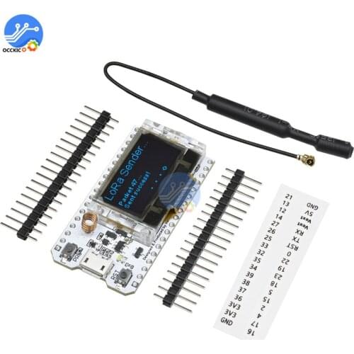 868MHz-915MHz SX1276 ESP32 0.96 Inch Blue OLED Display Bluetooth WIFI Kit 32 Module IOT Development Board for Arduino