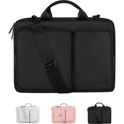 15.6 inch Laptop Briefcase Men Women Handbag Waterproof Travel Suitcase Business Document Bag Thickening Anti Collision Bolsa