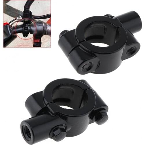 Durable 1Pair 8mm Universal Auminum Alloy Motorcycle Handlebar Rearview Mirror Adapter