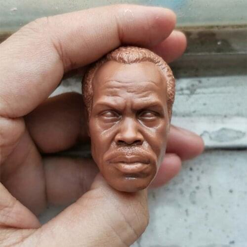 Blank 1/6 Scale Lethal Weapon Danny Glover Head Sculpt Unpainted Fit 12" Figure