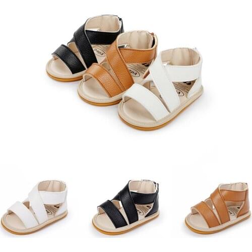 Summer Unisex Baby Sandals Toddler PU Non-slip Shoes Breathable Soft-soled Kids Soft Sole First Walkers Casual Shoes 0-18M