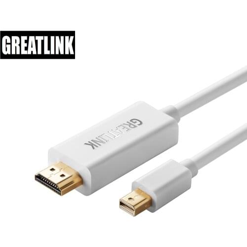 Thunderbolt 1/2 Mini Displayport DP to HDMI Cable Adapter Mini DP to HDMI Converter Cable to HDMI Cable Adapter 4K*2K 3D HUB