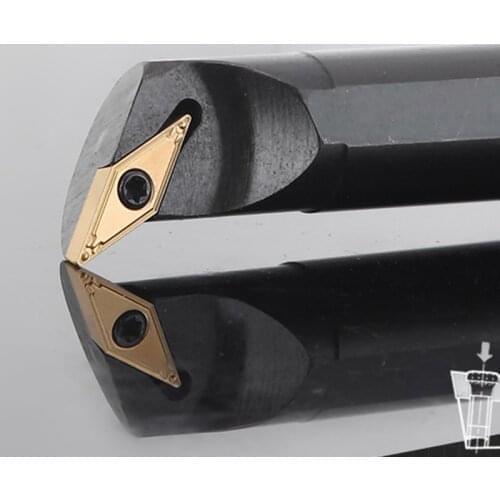 VOKET Lathe inner hole back boring right angle shoulder machining turning tool bar S16Q S20R S25S - SVZBR SVZCR 11 16