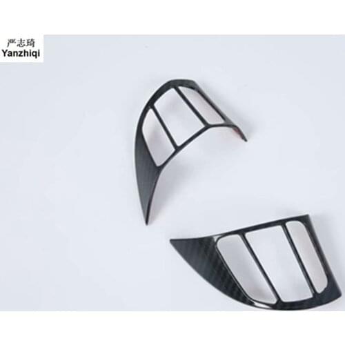 Carbon fiber 2pcs/lot Steering wheel decorative frame car stickers For Hyundai Kona Encino 2018 2019 Car Stying