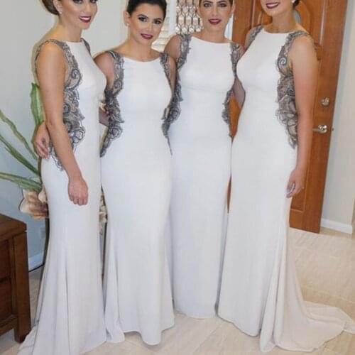 Gorgeous Sleeveless Lace Evening Dress Prom Dress Mermaid Fashion dress Bridesmaid Dress Vestidos de Noiva