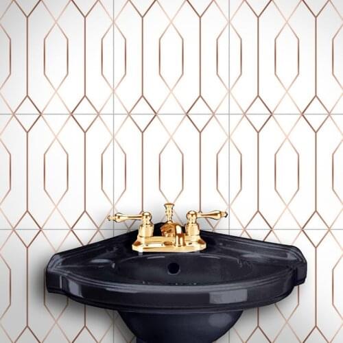 Waterproof Marble Self-Adhesive wallpaper PVC Tile stickers Home Decor Kitchen Bathroom Toilet Decoration TV Sofa Wall Art Mural