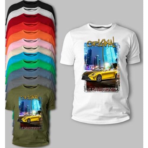 Japanese Classic Legend Car Lf-C2 Concept Gelb Auto 2019 Summer Fashion Tops & Tee Print Casual Cotton Male Online Tshirt Design