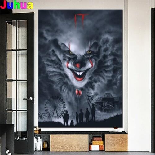5D DIY Diamond Painting "Film Chapter,Joker" Full Drill diamond Embroidery Cross Stitch Mosaic Home Decoration Halloween Gift