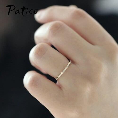 Authentic 925 Sterling Silver Forever Love Finger Rings for Women Simple Small Heart Rings Original Jewelry Wedding Gift