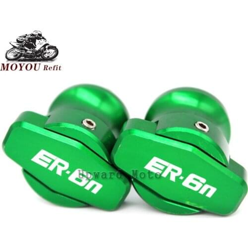 For KAWASAKI NINJA ER6N ER-6N ER 6N 2006-2016 2015 2014 2013 2012 2011 Motorcycle CNC Swingarm Spools Slider Stand Screw M10