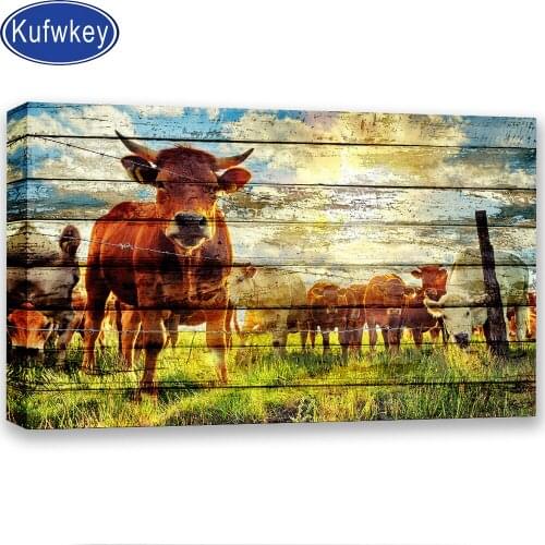 Farmhouse decor cow diamond painting full Square or round drill cross stitch 5d diy Diamond Embroidery animals mosaic diamond