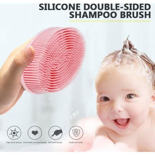 Silicone Double-sided Brush Shampoo Scrubbing Brush Hand Massage Shampoo Brushes Reduce Scalp Shedding Comfortable Artifact