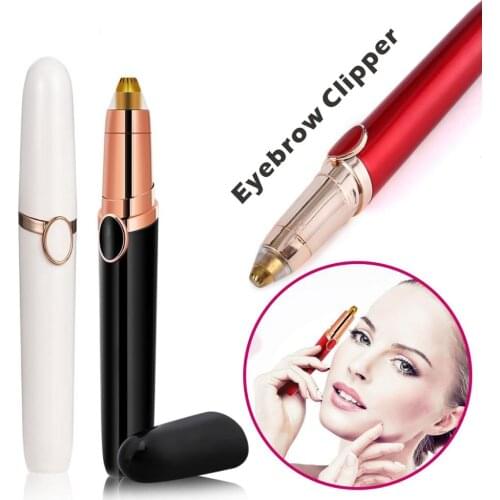 Electric Face Eyebrow Hair Remover Epilator Mini Eyebrow Shaver Razor Instant Painless Portable Epilator Shaving Eyebrow Trimmer