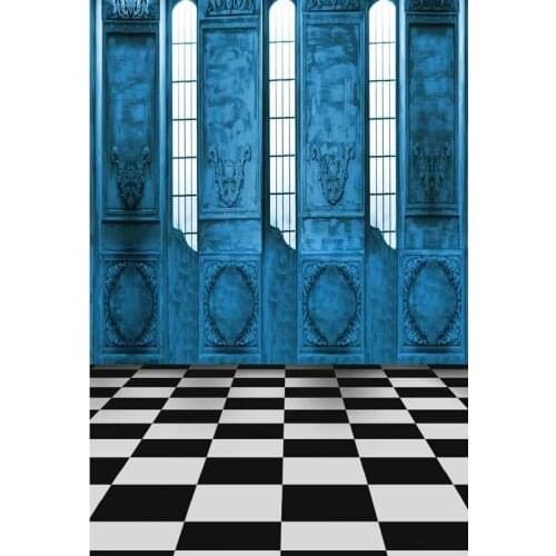 Portrait Door Photography Backdrops White And Black Square Backgrounds for Studio Portrait Photo Shoot Vinyl Cloth Customized 3D