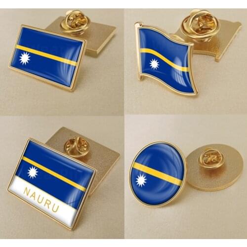 Coat of Arms of Nauru/Nauruan Flag National Emblem Brooch/Badges/Lapel Pins