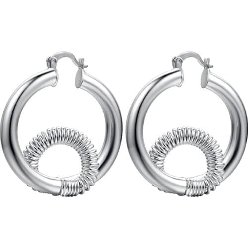 Growth ring Tree rings high quality Silver Earrings for women fashion jewelry earrings /NAXTJCJU MYJGJFYJ