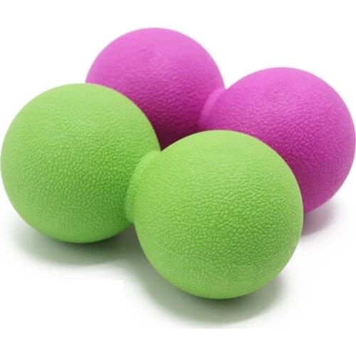 Fashion TPE Double Fascia Massage Balls Yoga Muscle Tension Release Fitness Supplies Body Fascia Massage Relieve Pain