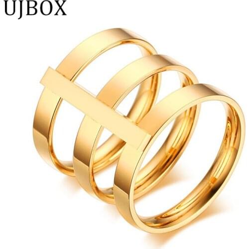 Personality Fashion stainless steel female ring index finger ring for women female fashion popular ring R396G Discontinued