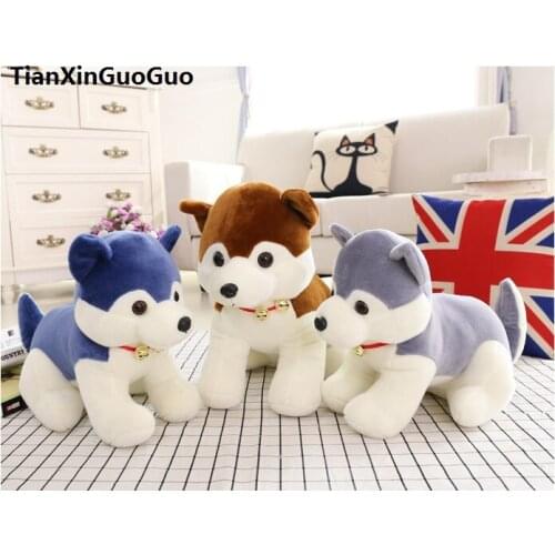 100% new lovely bell husky dog about 40cm soft plush toy Doll throw pillow birthday gift b2650