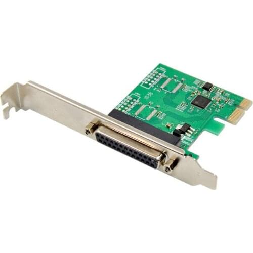 PCIE 1 parallel port card PCI Express 1.1 Gen1 DB25 port LPT Printer adapter converter control riser card chip asix AX99100