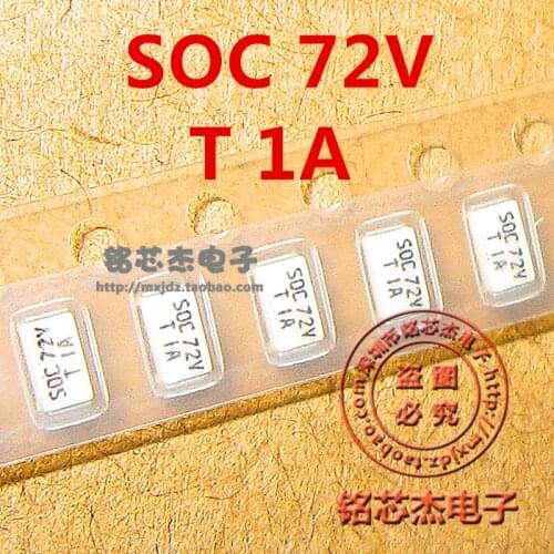 Free Shipping 50PCS/LOT 11CT1AR08B4 SOC 72V T1A SMD 1206 Patch fuse 1A,72V
