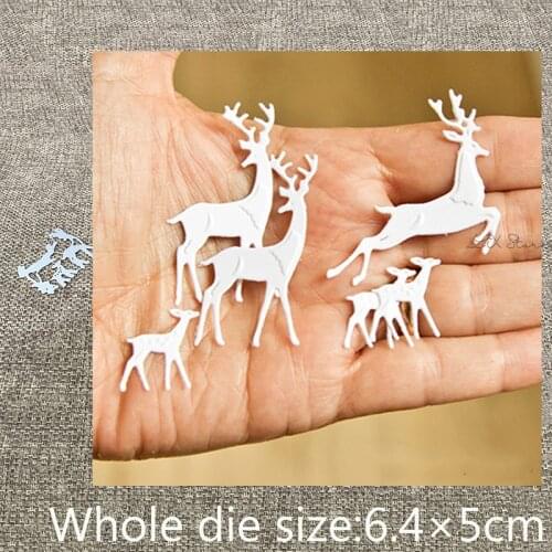 New Design Craft Metal Cutting Dies 3pcs deer decoration scrapbook die cuts Album Paper Card Craft Embossing die cuts