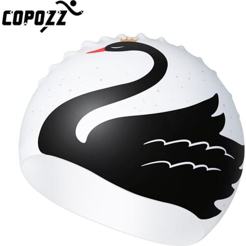 Pattern Adult Swimming Caps Men Women Long Hair Waterproof Swim Pool Cap Ear Protect Large Natacion Badmuts Silicone Diving Hat