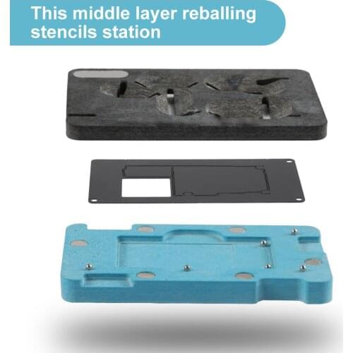 QIANLI Middle Layer Reballing Stencils Station for iPhone 11 Pro (5.8)11 Pro Max (6.5) Motherboard Rework Platform