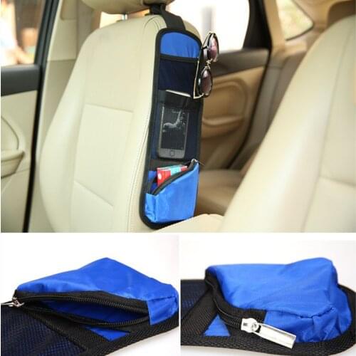 Car Seat Bag SIDE Hanging Storage Mesh Pocket Organizer Holder phone Wallet Sunglasses clip waterproof Storage Bag car products