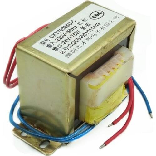 EI76 -75W 220V to 24V 3A 3000mA AC AC24V Transformer Power Transformer