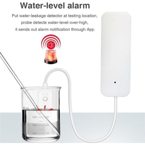 Smart Wifi Water Leak Sensor Detector Alarm Compatible With Smart life Valve QX2A