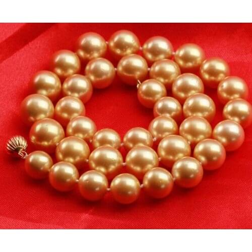 GORGEOUS ROUND 11-13 MM PEARL NECKLACE 18INCH