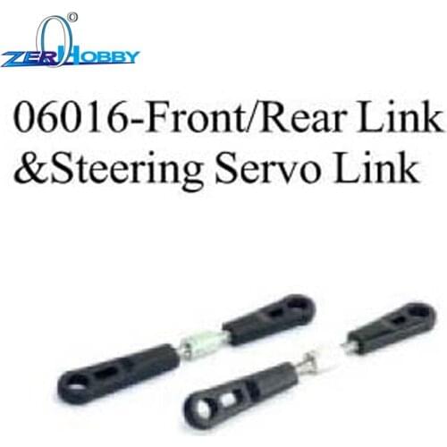 RC CAR SPARE PARTS FRONT/REAR LINK AND STEERING SERVO LINK FOR HSP 1/10 NITRO ON ROAD RACING CAR 94177 (part no. 06016)