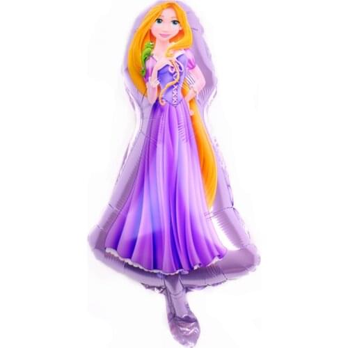 1pc/3pcs/5pcs Princess Series Rapunzel 16inch Mini Foil 18inch Tiana Round Balloon Girls Favor Birthday Party Decor