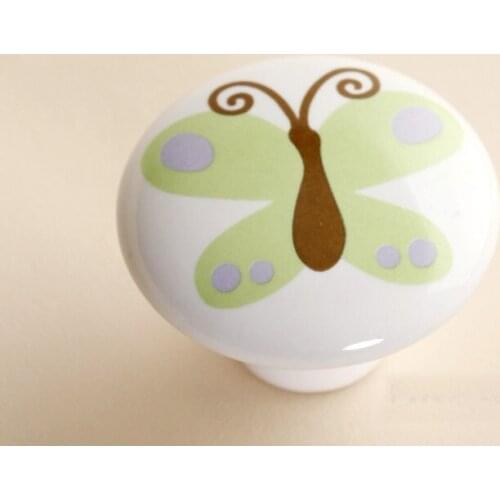 10Pcs Furniture Parts Childrens Room Cartoon Furniture Drawer Pulls Handle(Diameter:38mm)