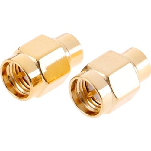 2pcs 2W 6GHz 50 ohm SMA Male RF Coaxial Termination Dummy Load Gold Plated Cap Connectors Accessories