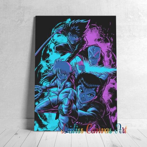 Anime Canvas Yu Yu Hakusho Pictures Home Decoration Manga Paintings Poster HD Prints Wall Art Modular Living Room Framed