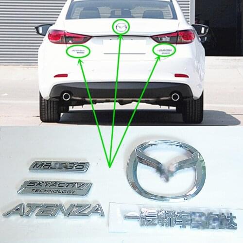Car accessories body parts rear trunk lid symbol for Mazda 6 Atenza 2014-2016 GJ