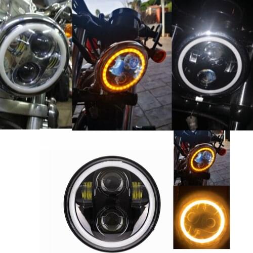 For Motor Street 750 Led Headlight 5 3/4" motor lamp led motorcycle headlight h4 led 5.75 inch motor sportster 883