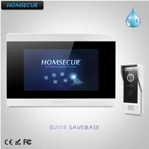 HOMSECUR 7" Wired Video Door Phone Intercom System CCTV Camera Supported with Touch Screen Monitor BC031-B +BM715-S