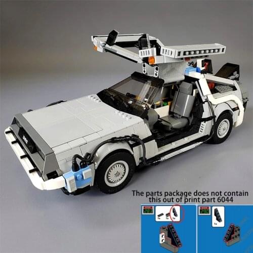 Time Travel Back to the Future 1985 Time Machine High-tech Racing Building Blocks Sports Car Model Bricks Kids Boyfriend Gift