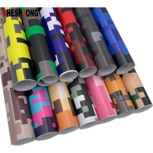 18 Styles Camouflage CAMO Army Digital Desert Forest Vinyl Wrap Car Sticker Bike Console Computer Laptop Skin Scooter Motorcycle