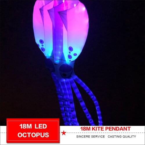 Kite led 18m octopus led kite pendant soft kite
