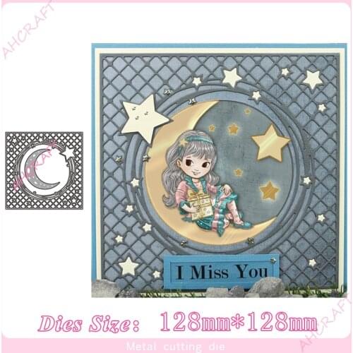 Square star frame Metal Cutting Dies for diy Scrapbooking Photo Album Decorative Embossing PaperCard Crafts Die2020