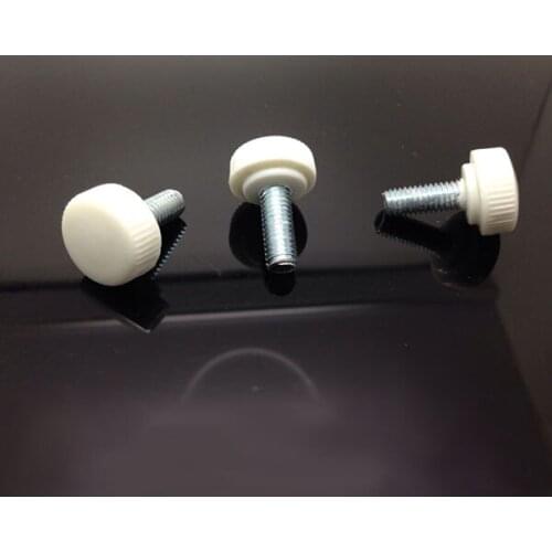 M4 x 30 Thumb screw plastic handle adjustable screw bolt,Straight kunreled head 13 Dia