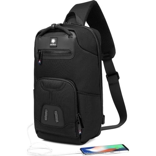 Anti-theft Men Backpack Messenger Chest Pack Male Shoulder Bag Outdoor Travel Bag USB Waterproof Teenager Crossbody Bags Mochila