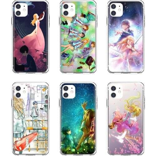 For Xiaomi poco X3 nfc F2 Pro M3 Mi 5X 6X Max Mix 1 2 2S 3 Mi5 Mi6 Mi3 Mi4 Your-lie-in-April-Anime-Art Soft Bag Case