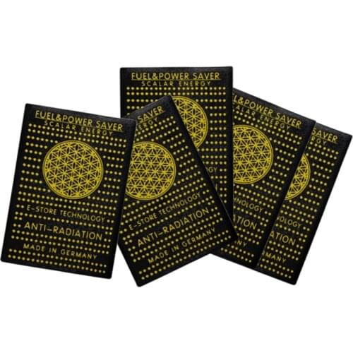 200pcs Fuel Power Saver Stickers Anti Radiation 3500CC Energy Shield Sticker for Mobile Phone With Box